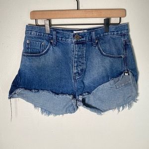 One Teaspoon Bandits Denim Shorts size 26